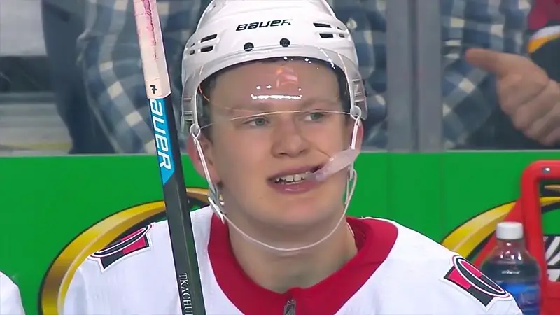 Hockey Players Wear Mouthguards