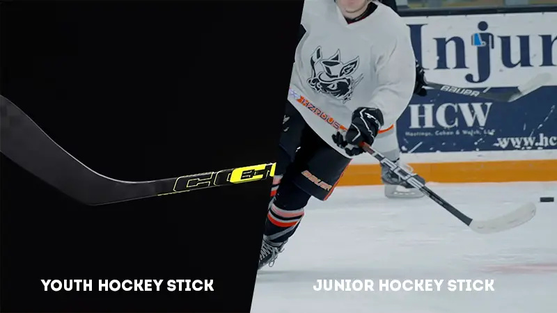 Youth Vs Junior Hockey Stick