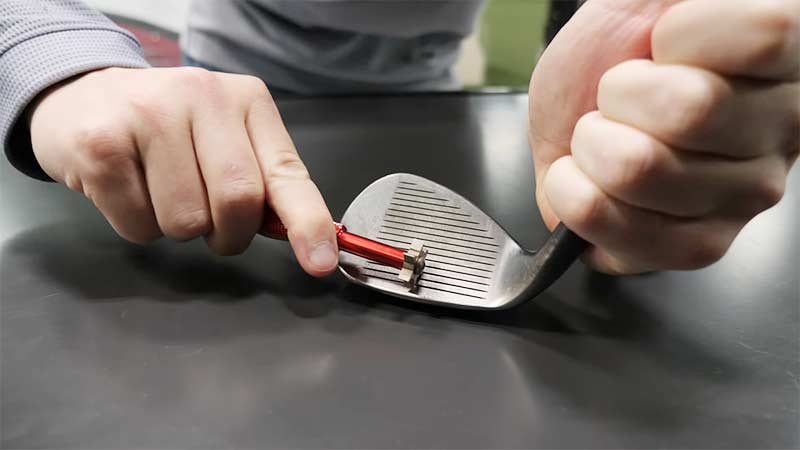 sharpening golf grooves