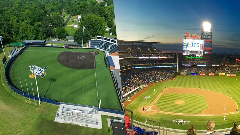 softball field vs baseball field