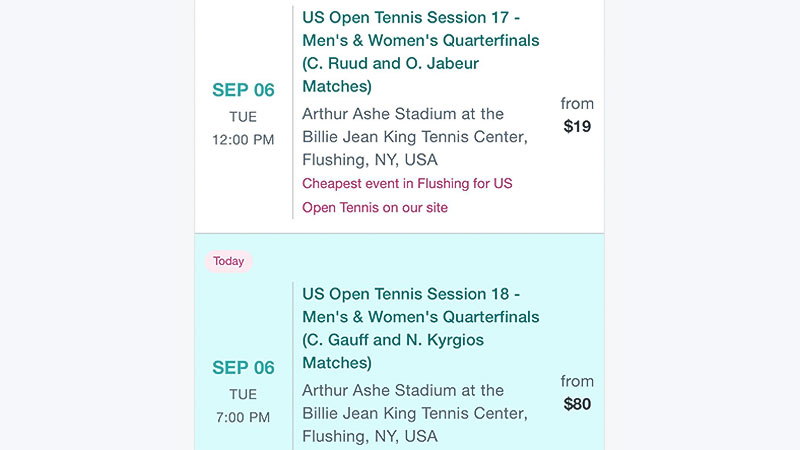 cost of us open golf tickets