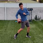 why do quarterbacks lift their leg