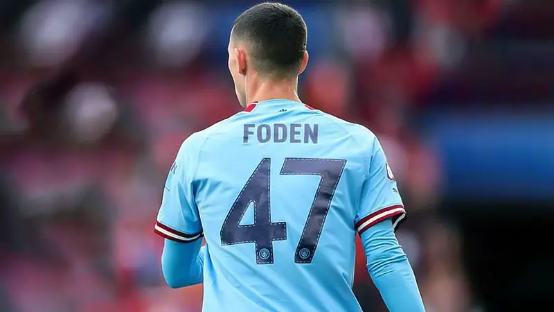 why does foden wear 47